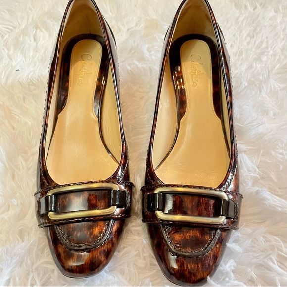 💥Host Pick!💥 Cole Haan Helena Patent Leather Square Toe Kitten Heels - Picture 9 of 11